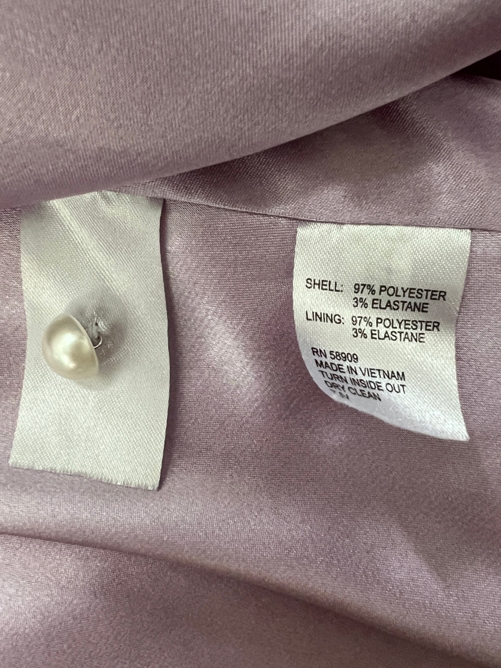 Preston & York Lavender Midi Shirt Dress with tie, puff sleeve and pearl buttons - Picture 10 of 14
